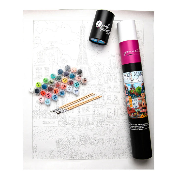 Flower Market Paint-by-Numbers Kit
