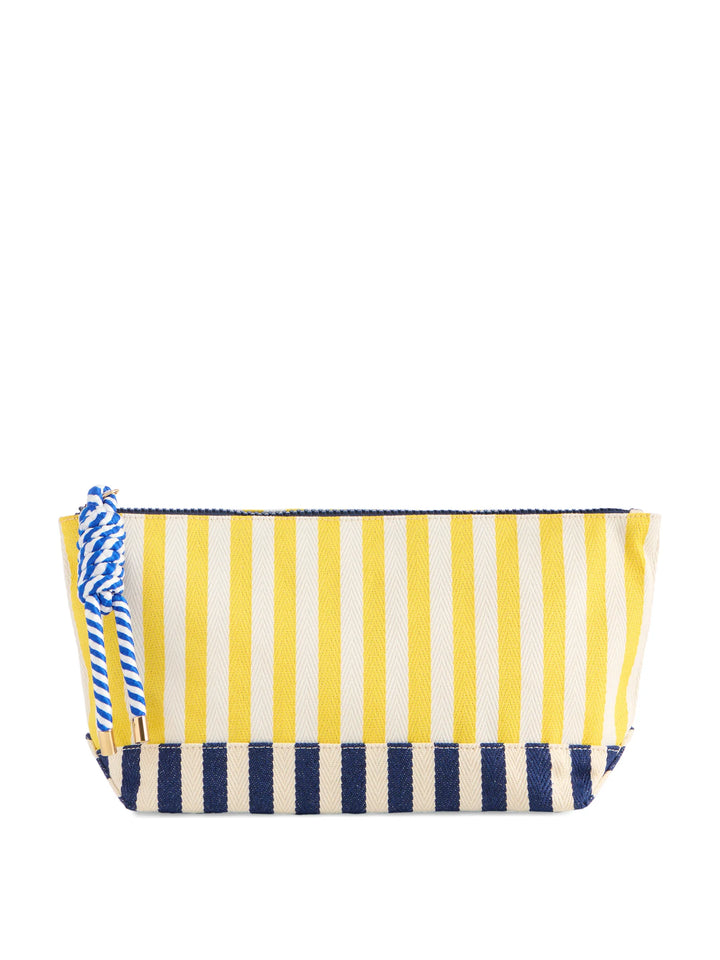 Sunshine Harbor Stripe Pouch
