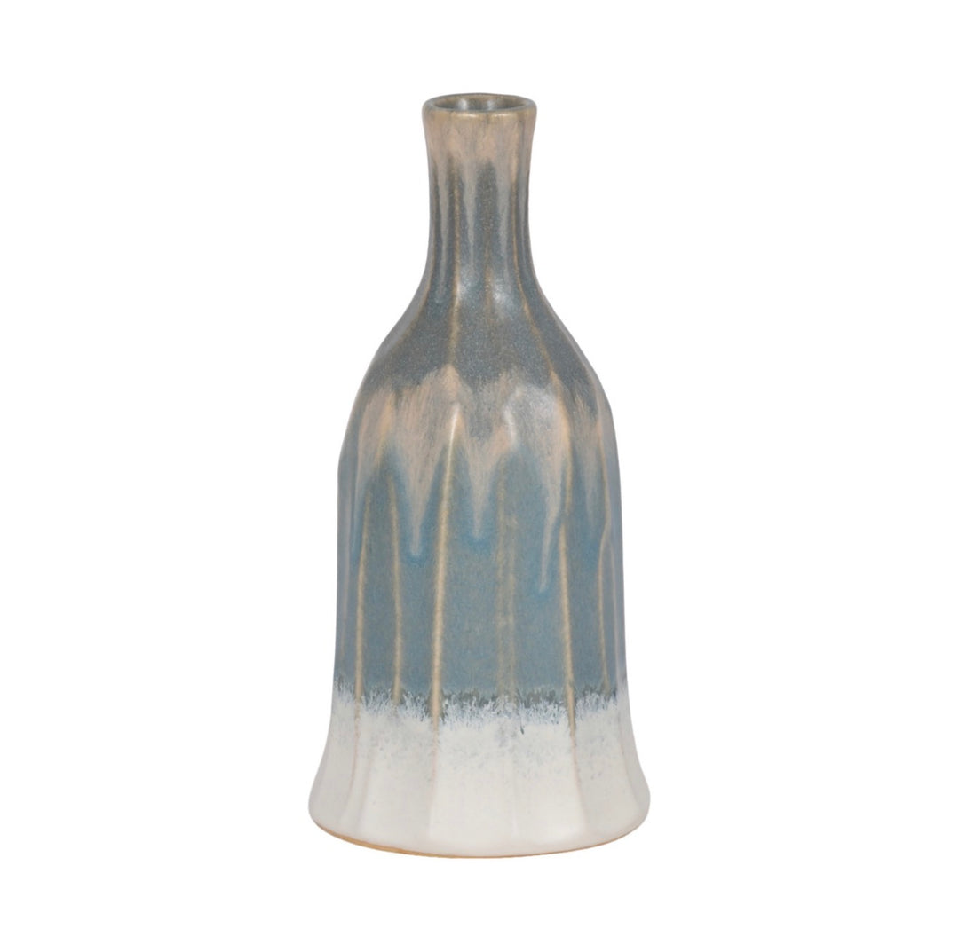 Blue Horizon Reactive Glaze Vase
