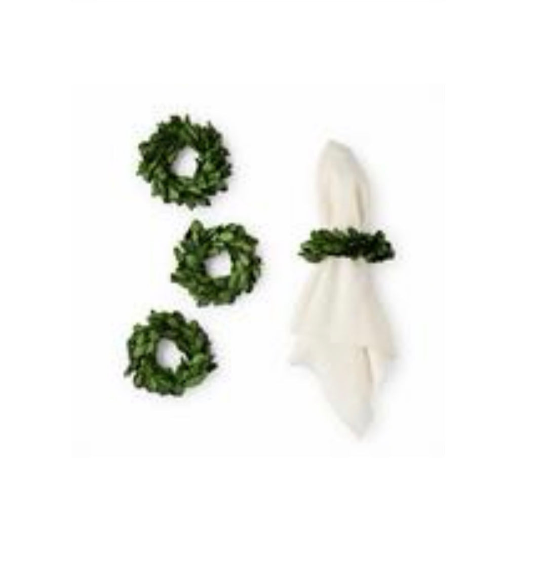Boxwood Napkin Rings