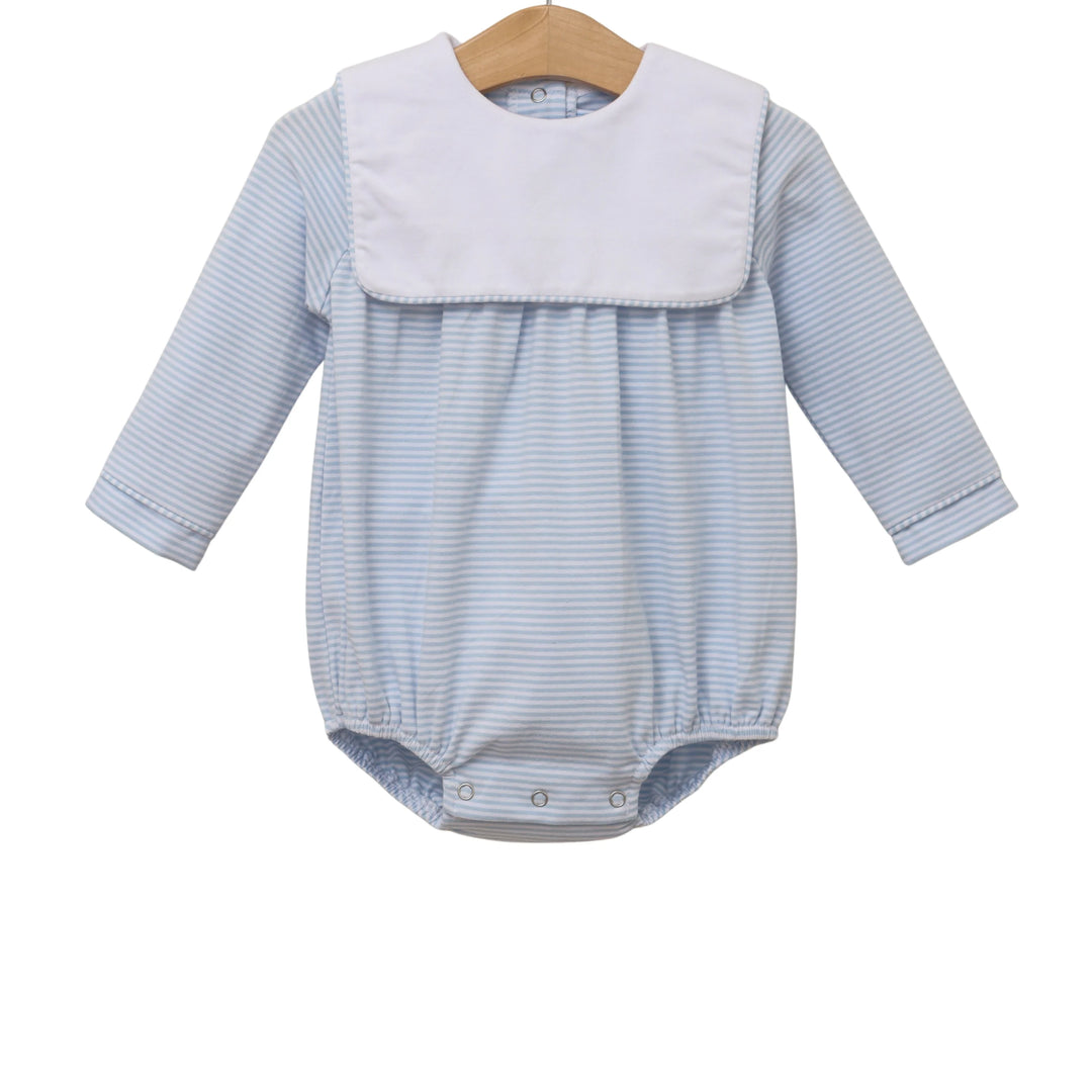 Little Gentleman Blue Stripe Bubble
