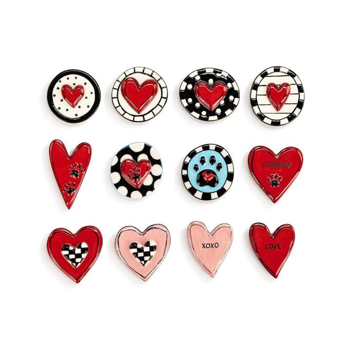 Heartful Home Ceramic Magnets