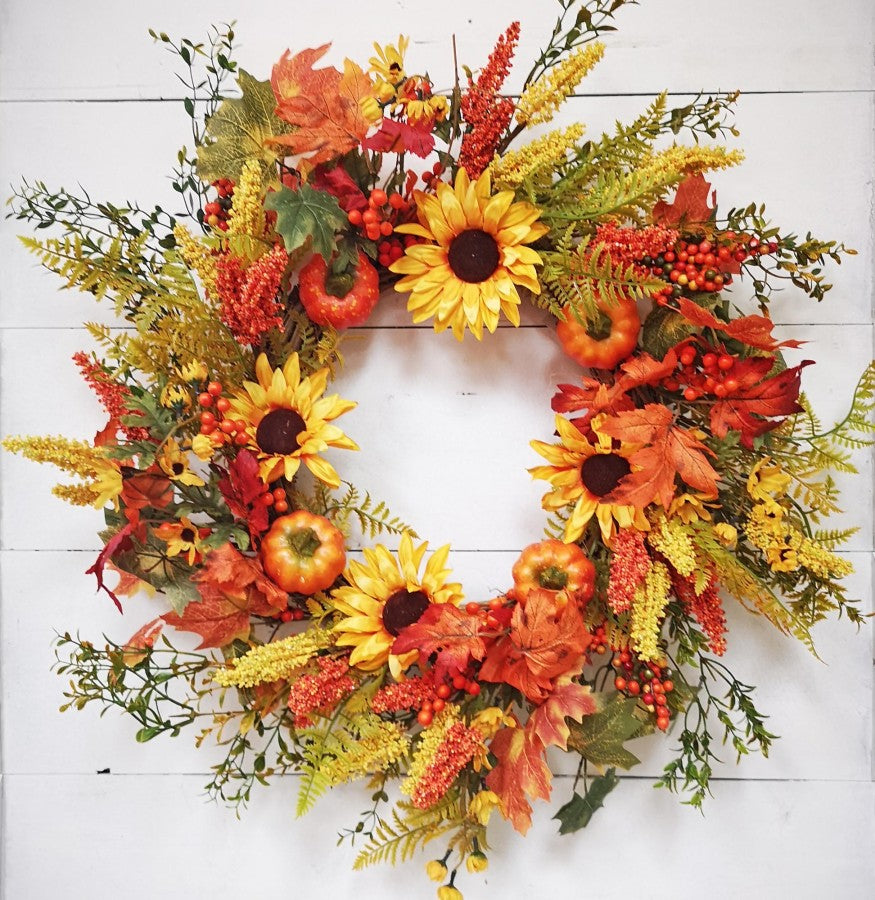 26” Fall Harvest Wreath