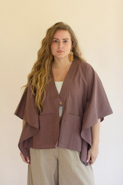 Winged-Sleeve Kimono - OSFM