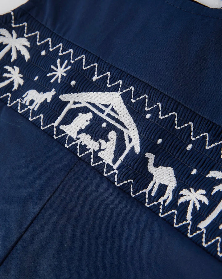 O Holy Night Nativity Smocked Jon Jon