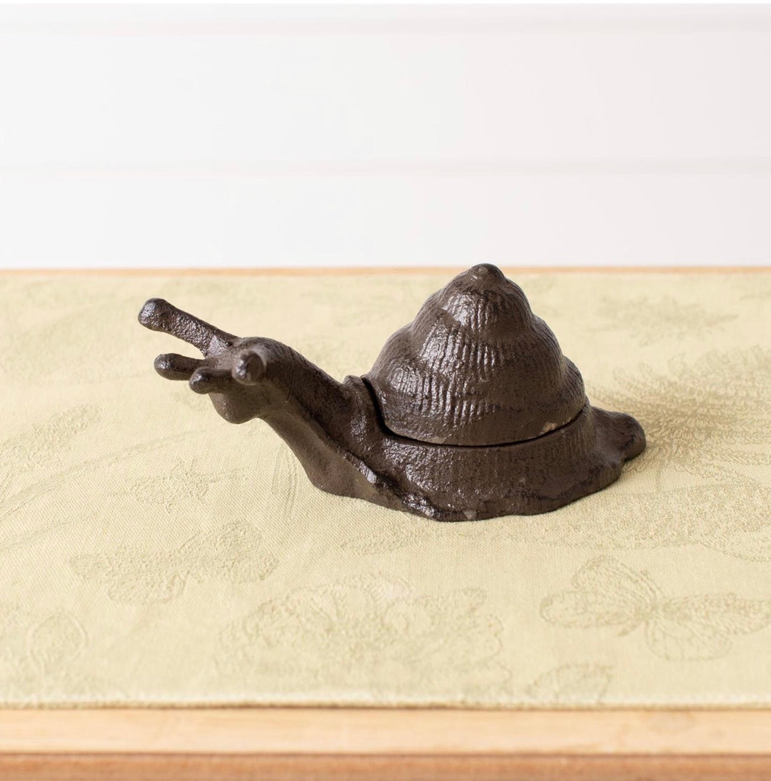 Slow & Steady Cast Iron Snail Hideaway