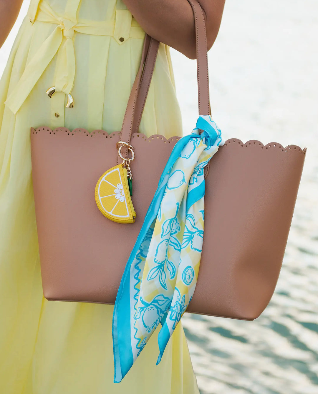Lemon Picnic Square Scarf