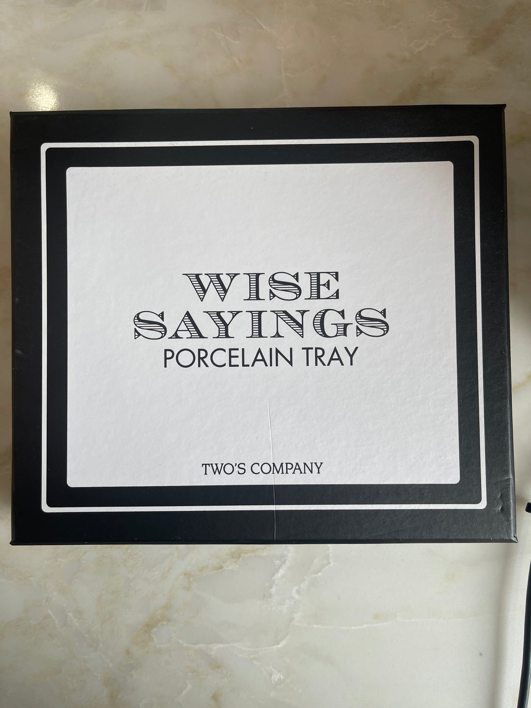 Wise Sayings Porcelain Tray