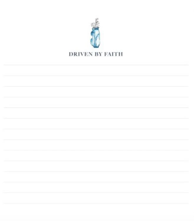 Driven by Faith Notepad