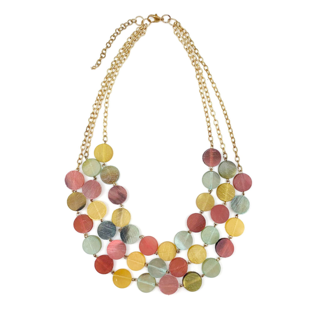 Omala Disc Statement Necklace