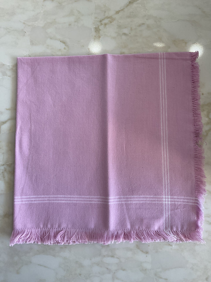 Bright Spring Cotton Fringe Napkins