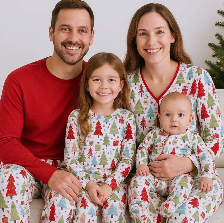 Merry Christmas Tree Matching Family Pajamas