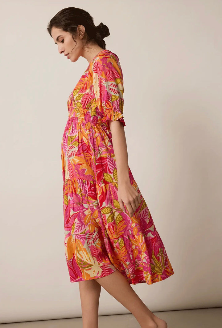 Sunset Tropique Midi Dress