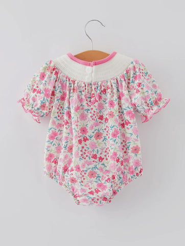 Smocking Hearts and Bows Romper