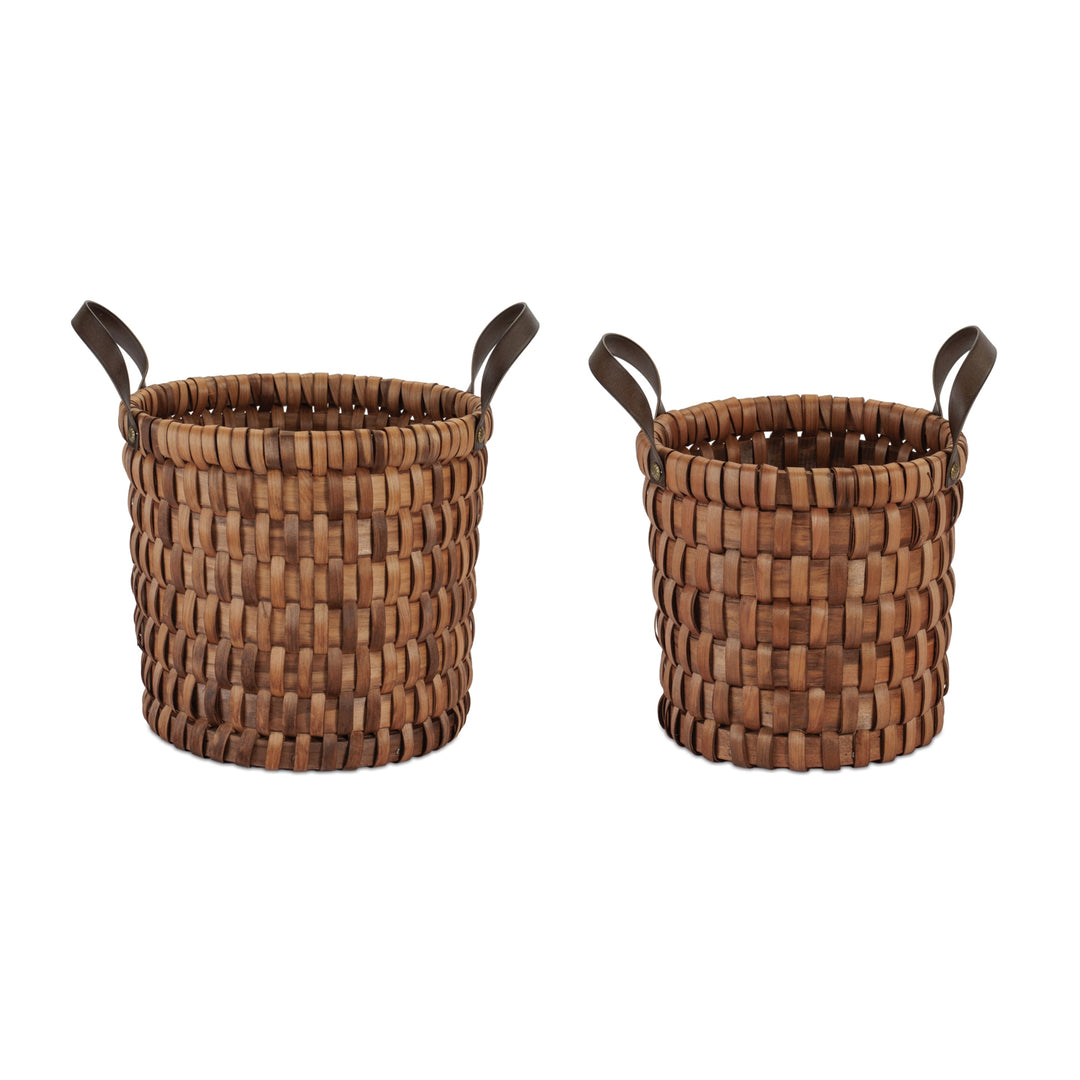 Heritage Woven Wood Baskets