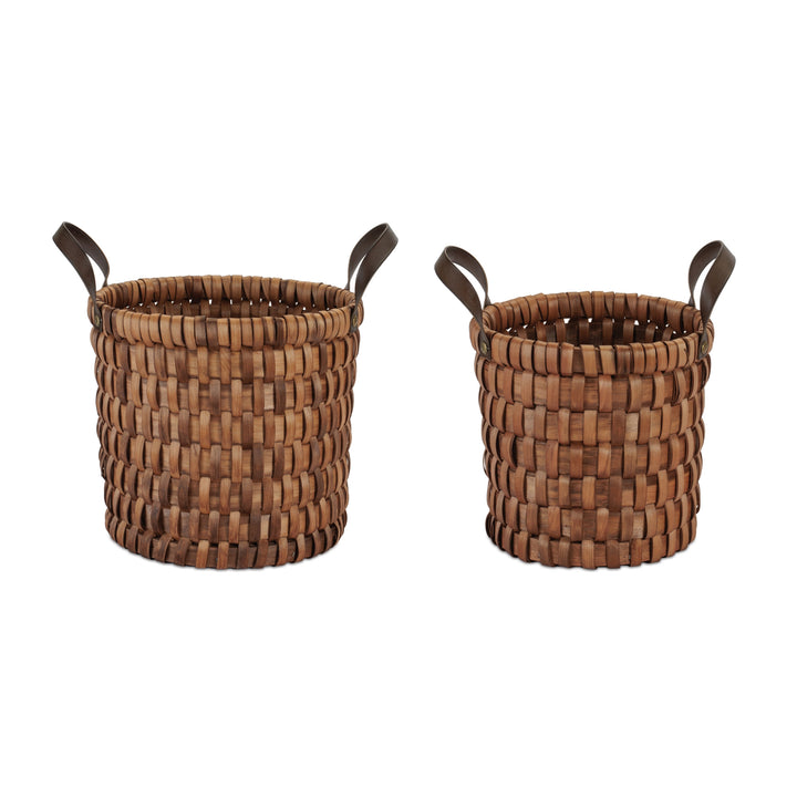 Heritage Woven Wood Baskets