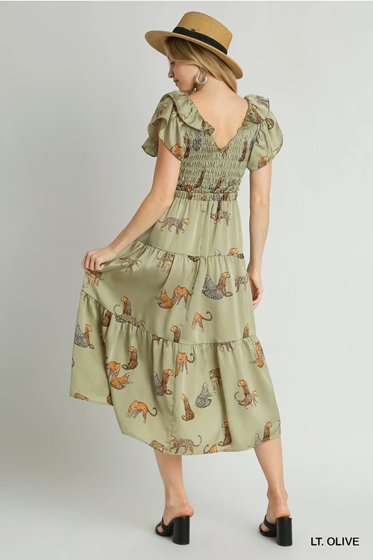 Leopard Heaven Midi Dress