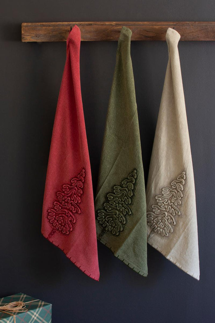 Textured Evergreen Napkins