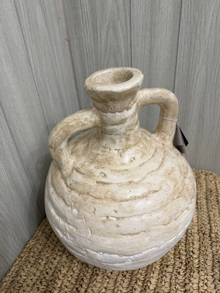 Indonesian Hand-Crafted Earthenware Jug Vase