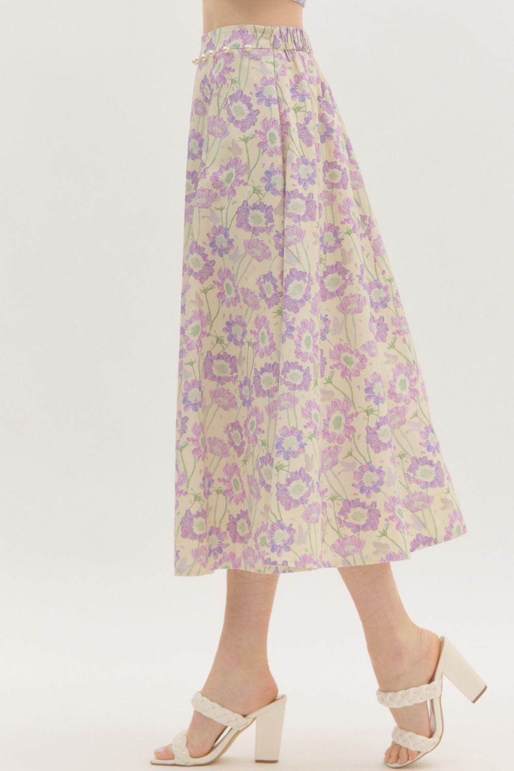 Lilac Flowers Skirt