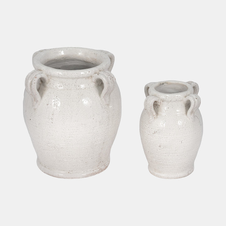 Calais Crackle Handle Pot