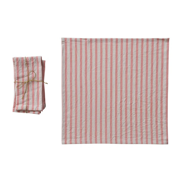 Light Pink Stripe Napkins