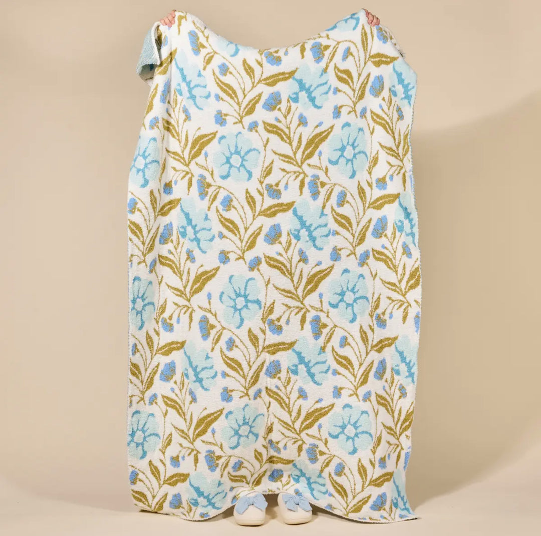 Bluebell Bloom Cozy Throw