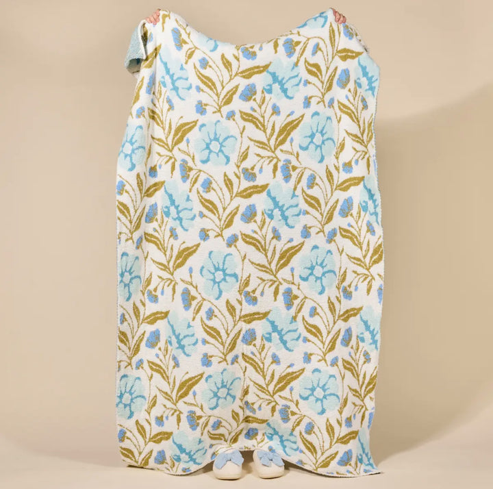 Bluebell Bloom Cozy Throw