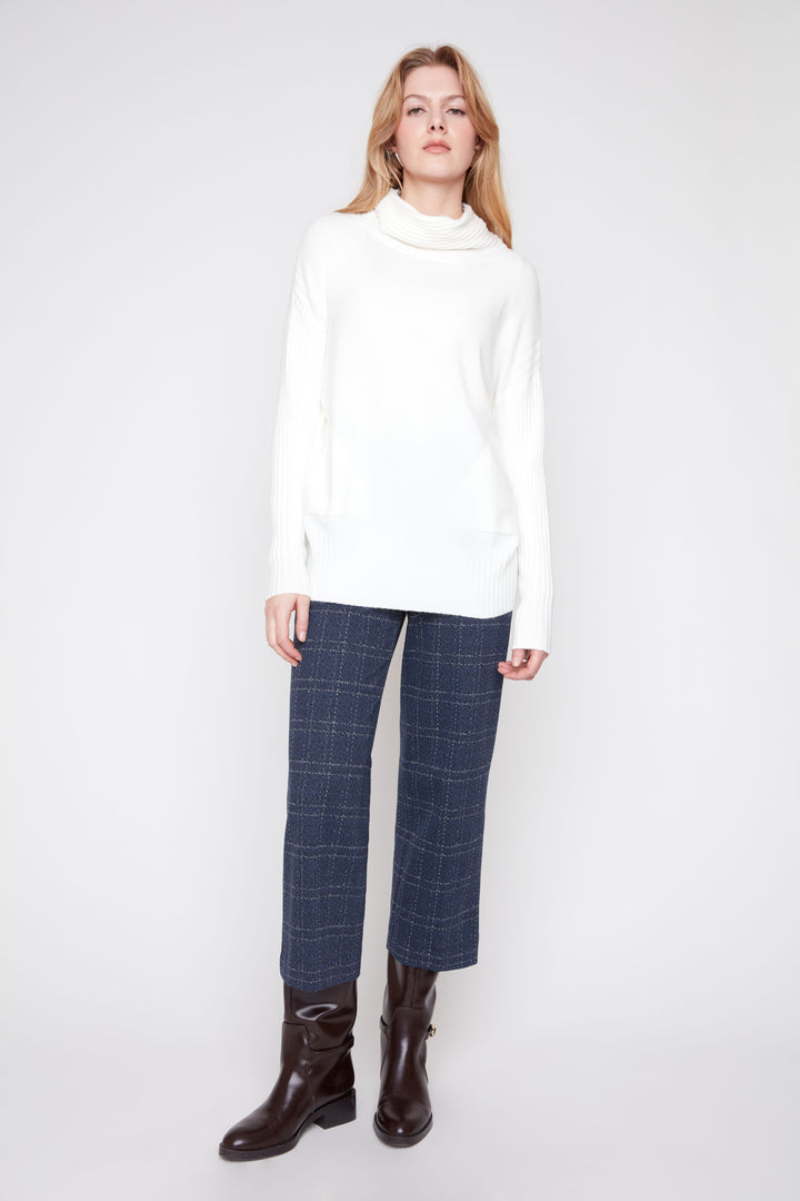 The Bellamy Cowl Neck Sweater – Ivory