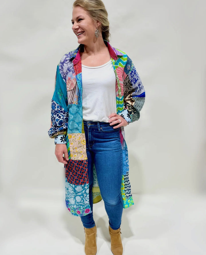 The One-of-a-Kind Patchwork Shirt Dress