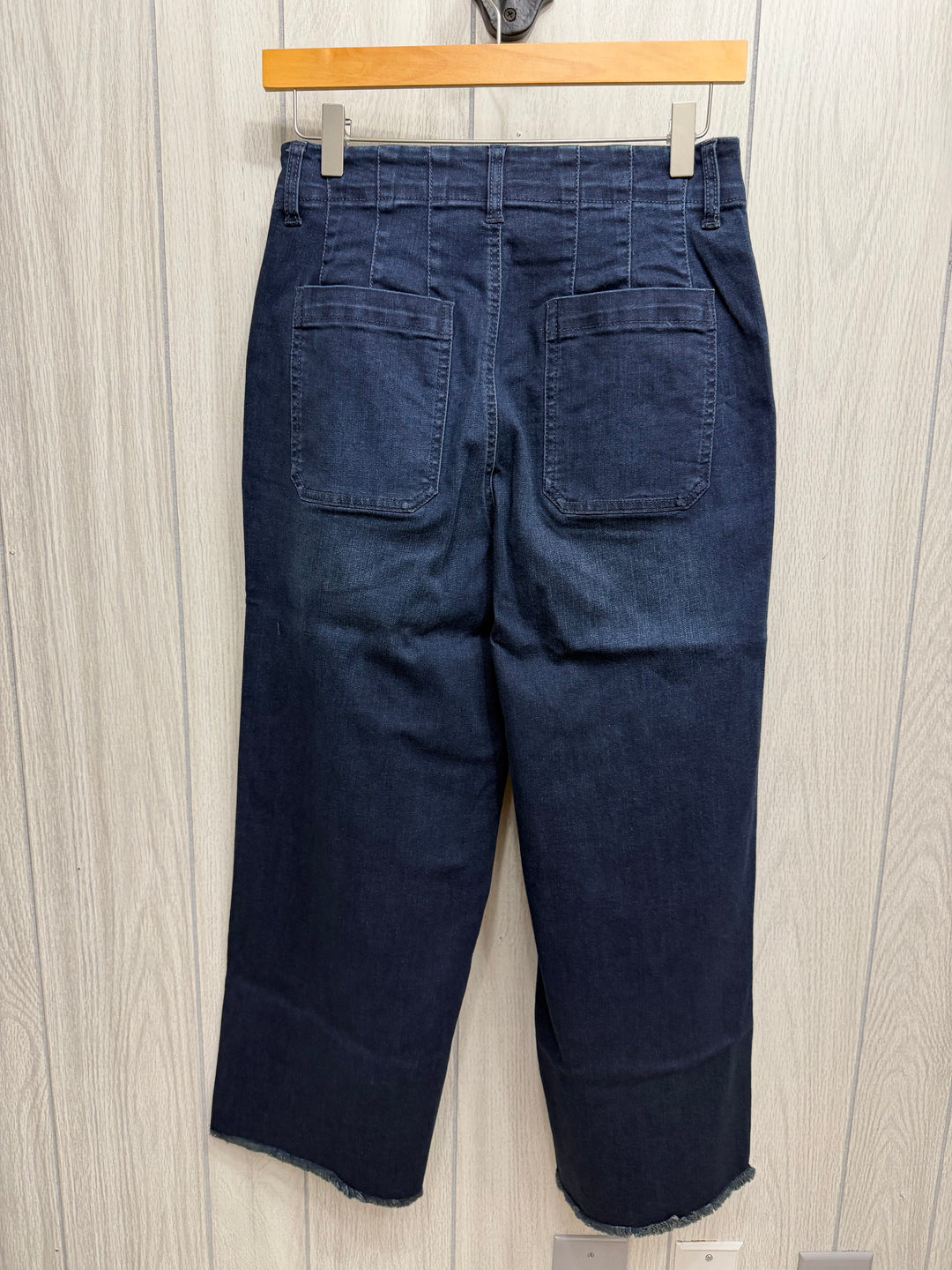 Renuar Wide Leg Crop Denim – Dark Indigo