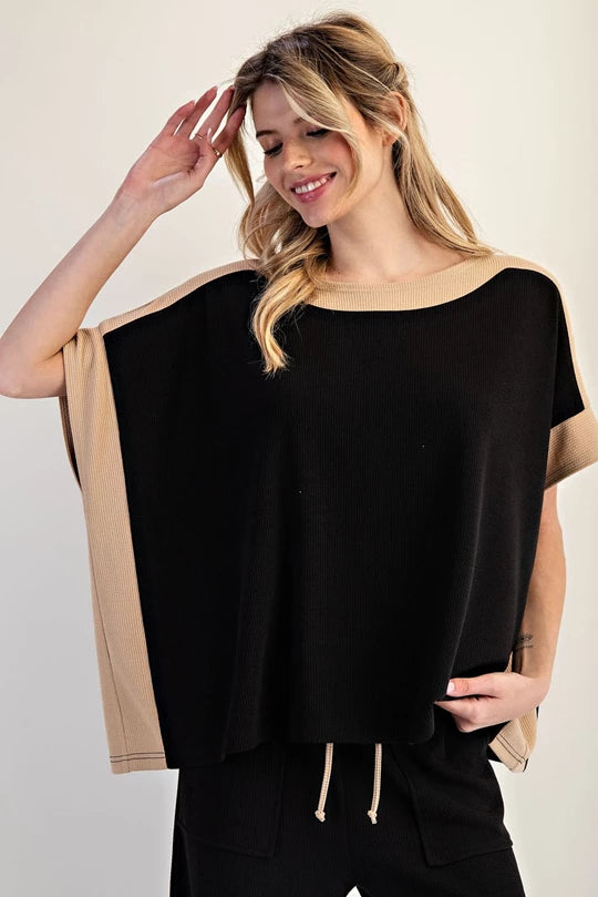 The Lounge Luxe Colorblock Top
