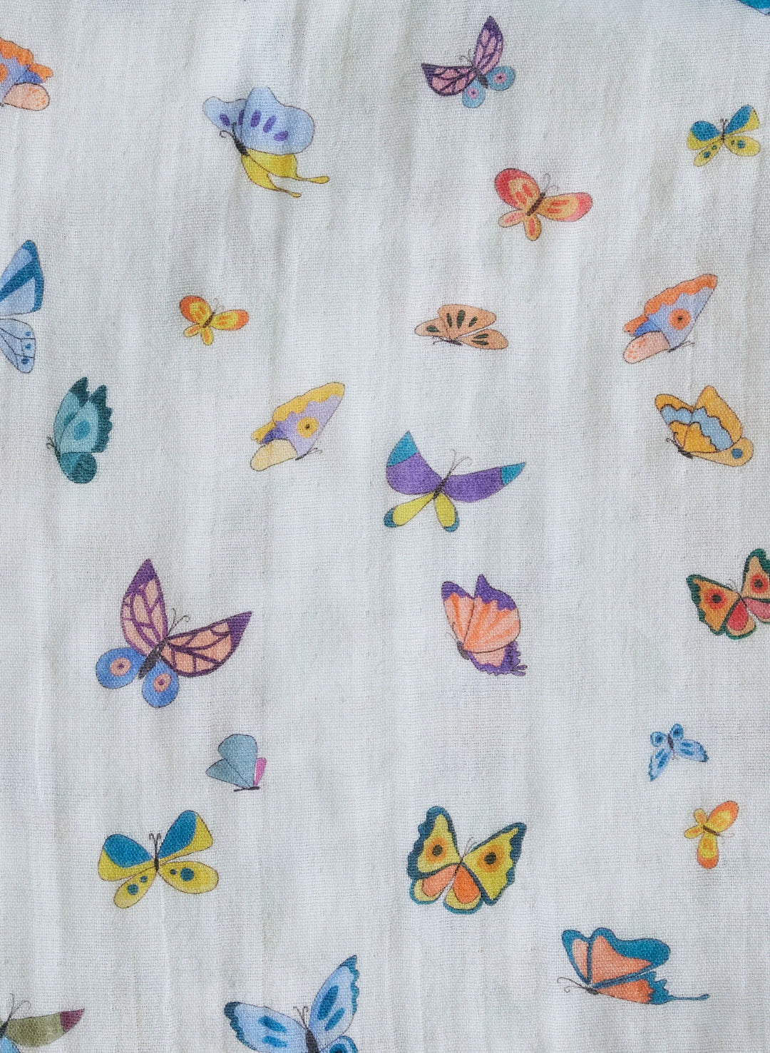 Butterfly Garden Muslin Shawl Blanket
