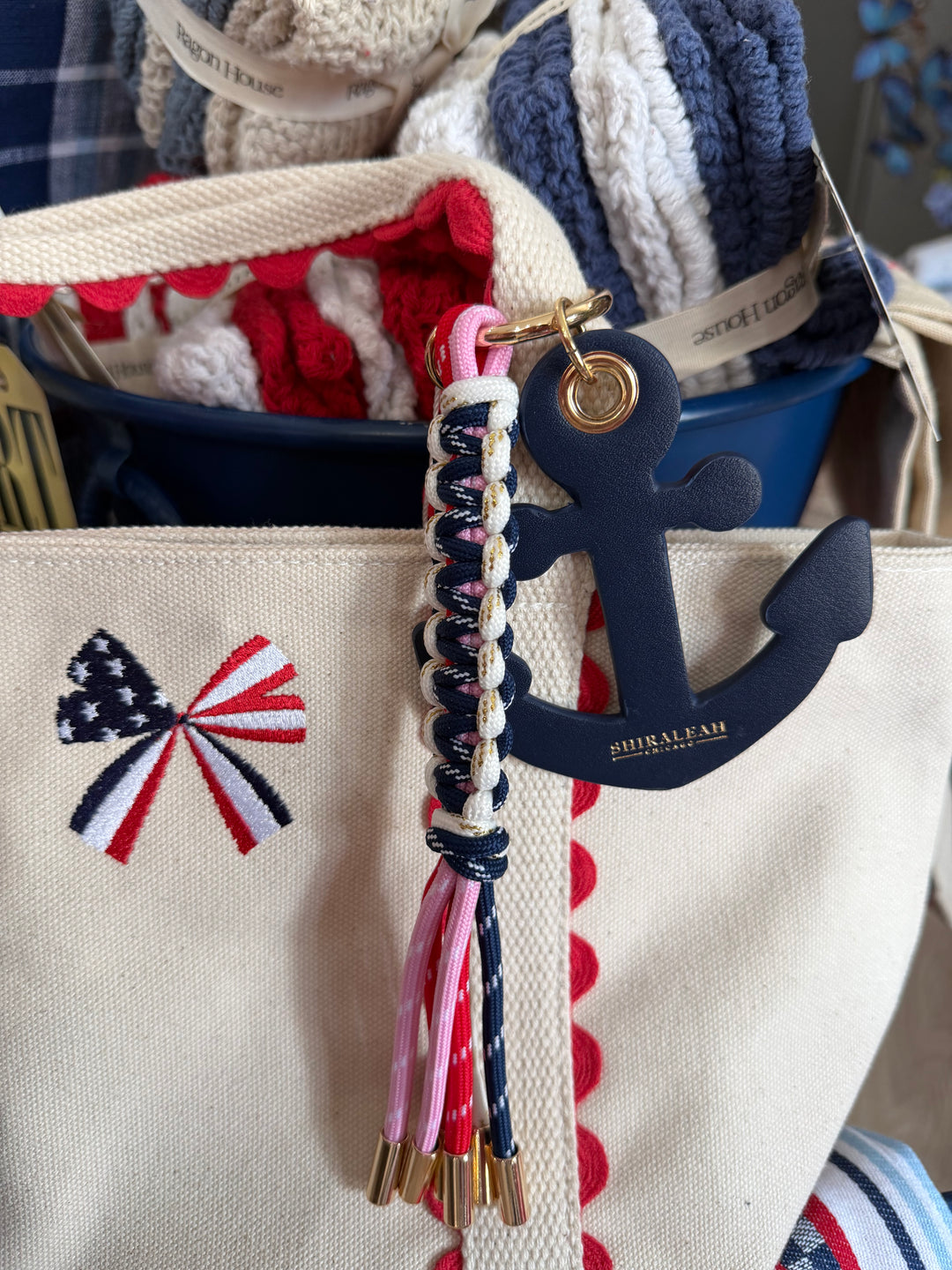 Star-Spangled Anchor Charm