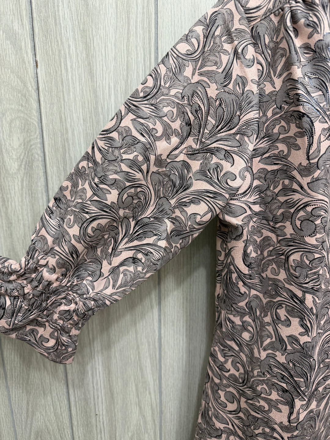 Rosalie Scroll Print Shirt Dress