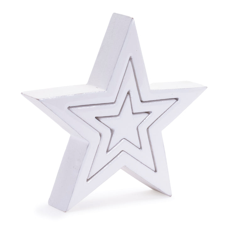 8” Star Puzzle Decor