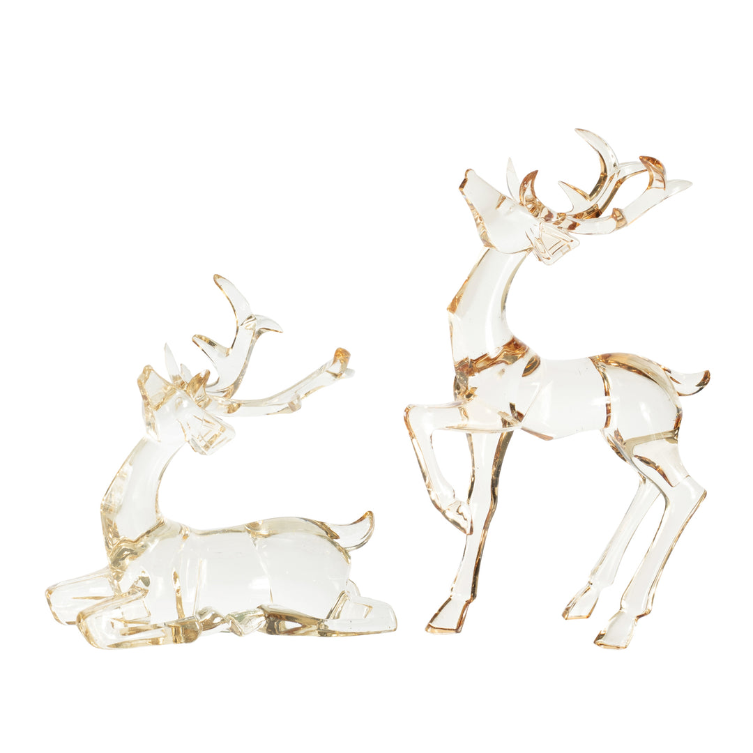 Crystal Elegance Reindeer Figurines