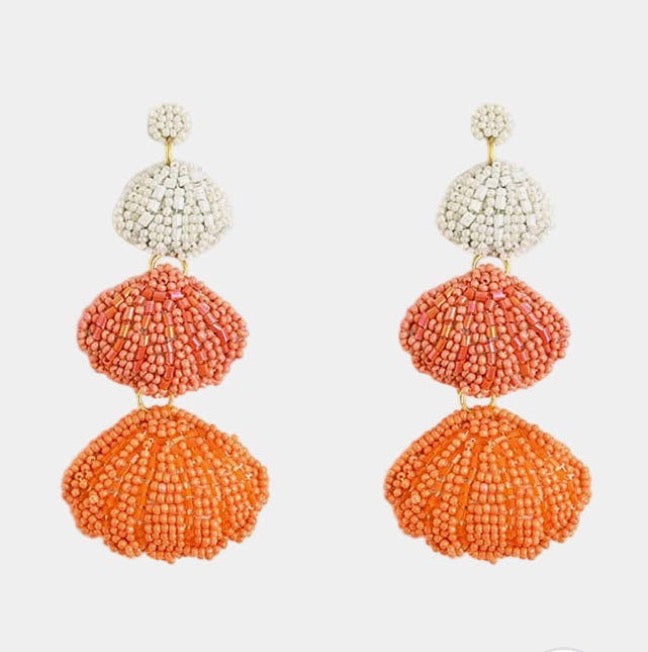 Sunset Shell Statement Earrings