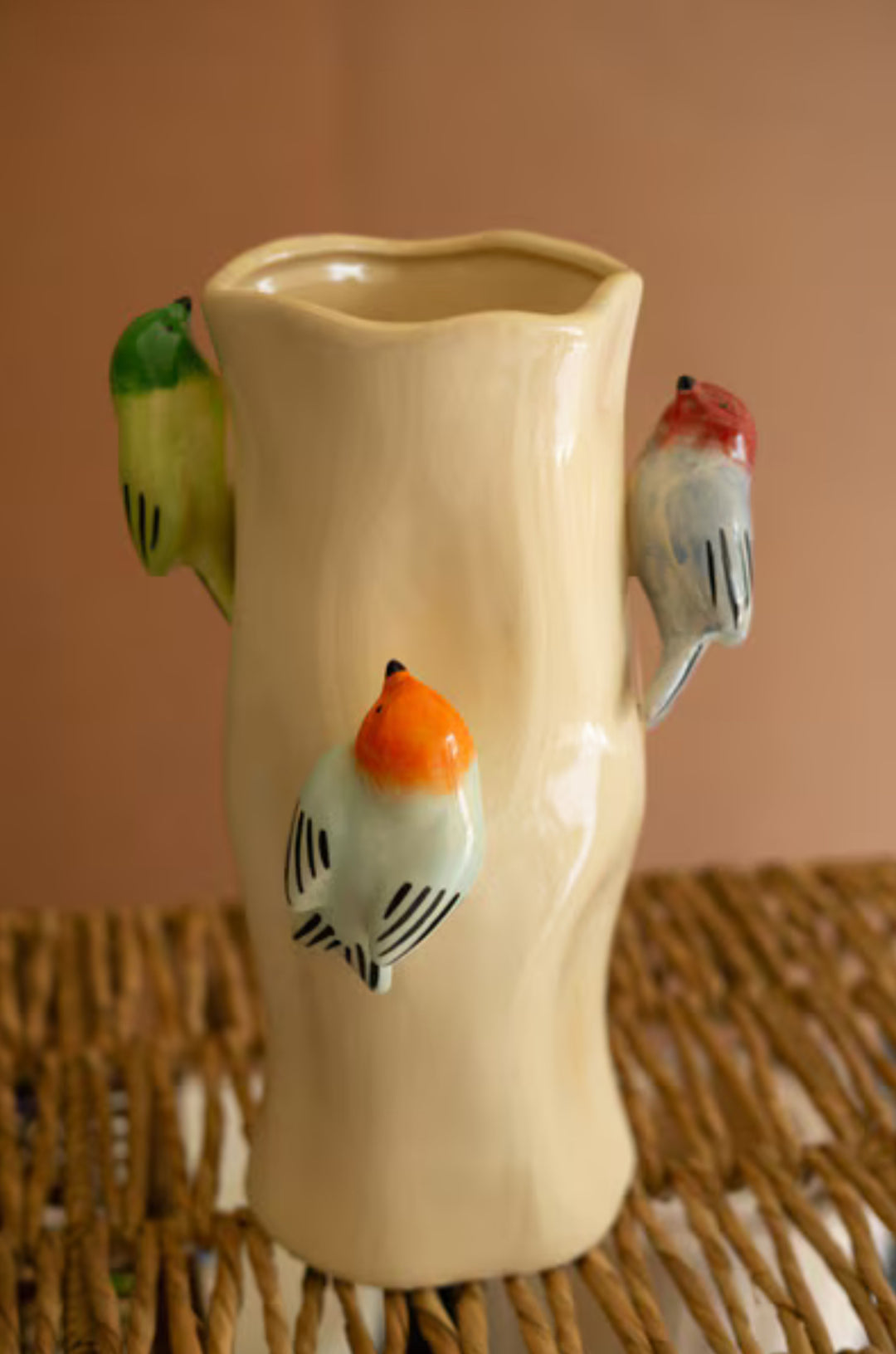 Songbird Garden Ceramic Vase