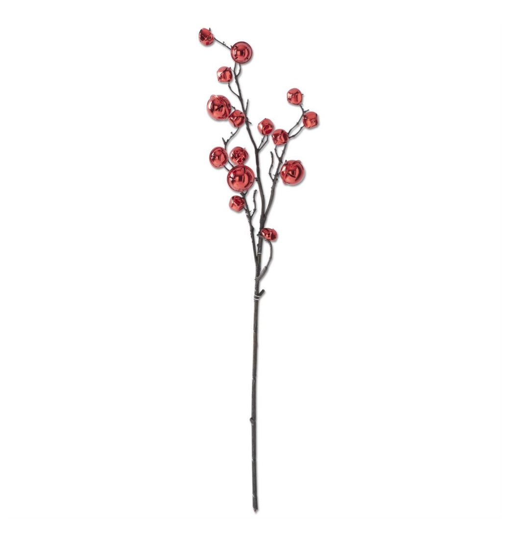 Crimson Jingle Bell Branch – 30"