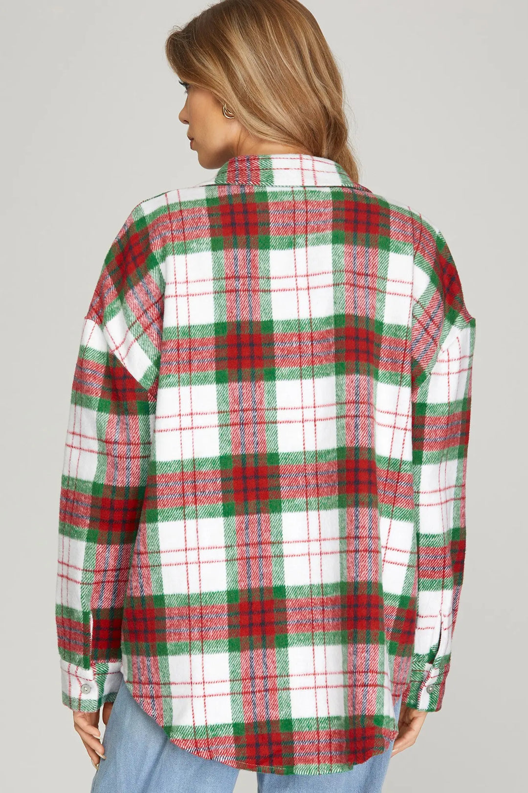 Holly Jolly Plaid Shacket