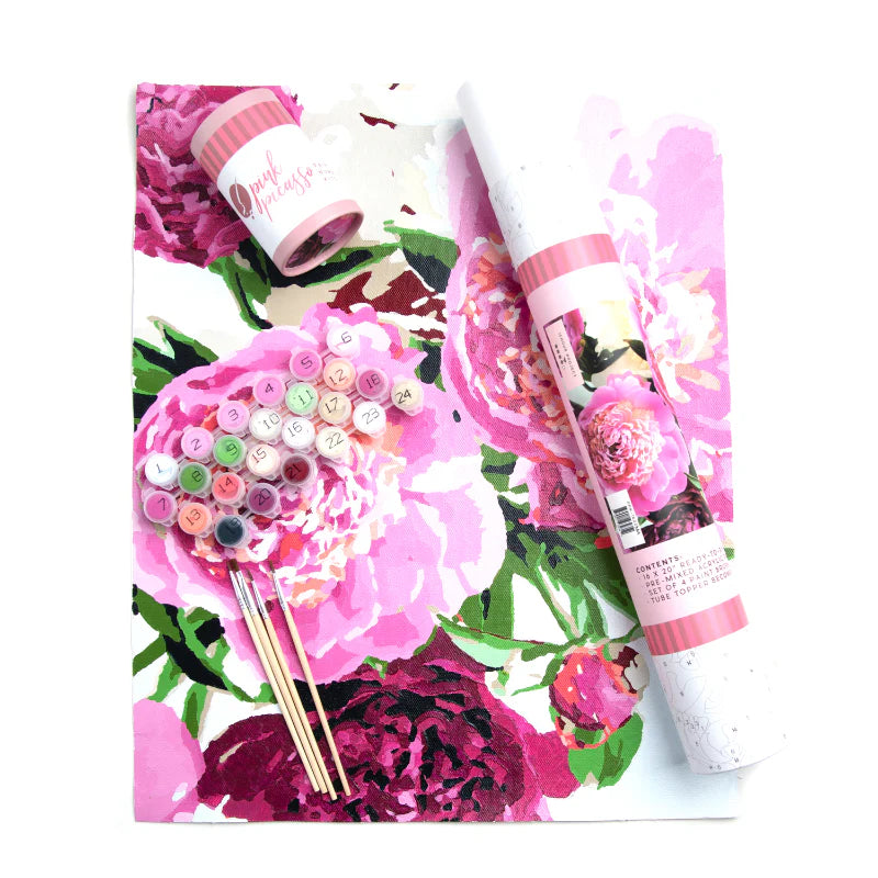 Floral Paint-by-Numbers Kit