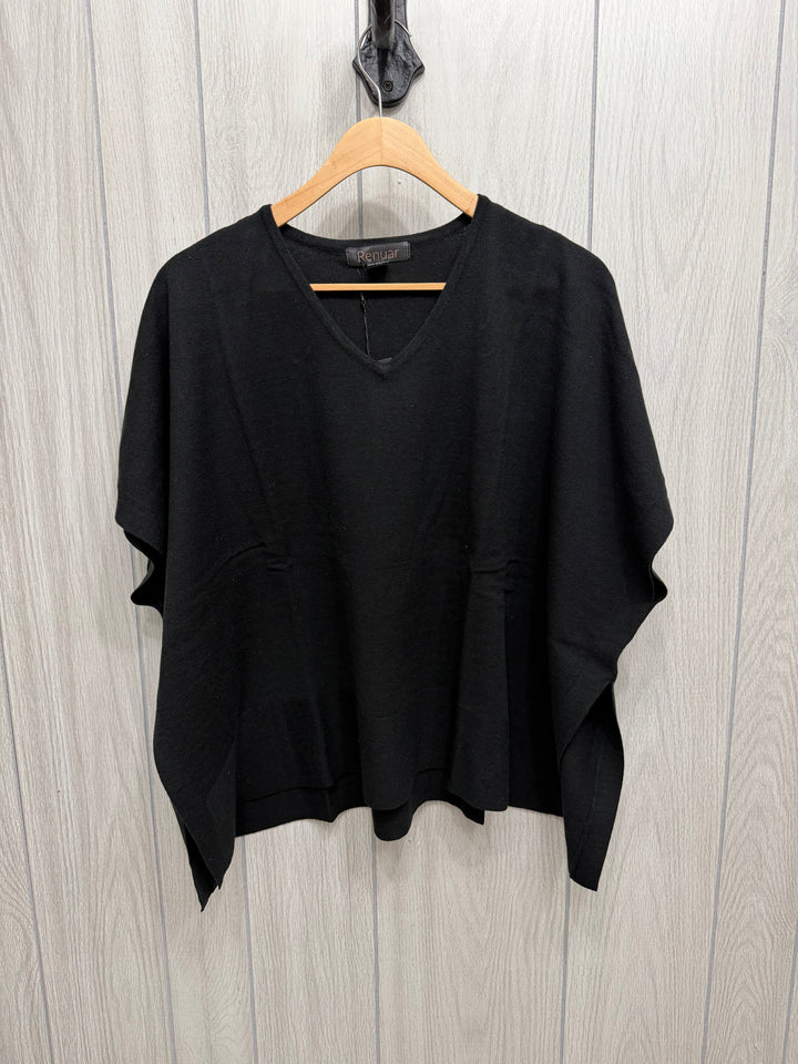 The Noir Winged Knit Top