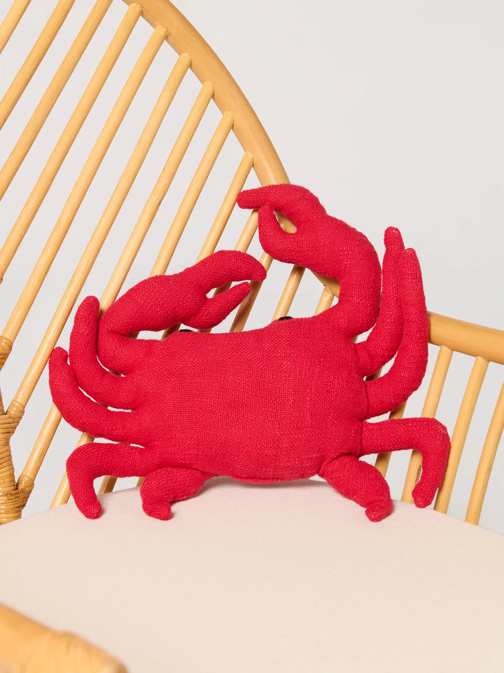 Coastal Crab Accent Pillow