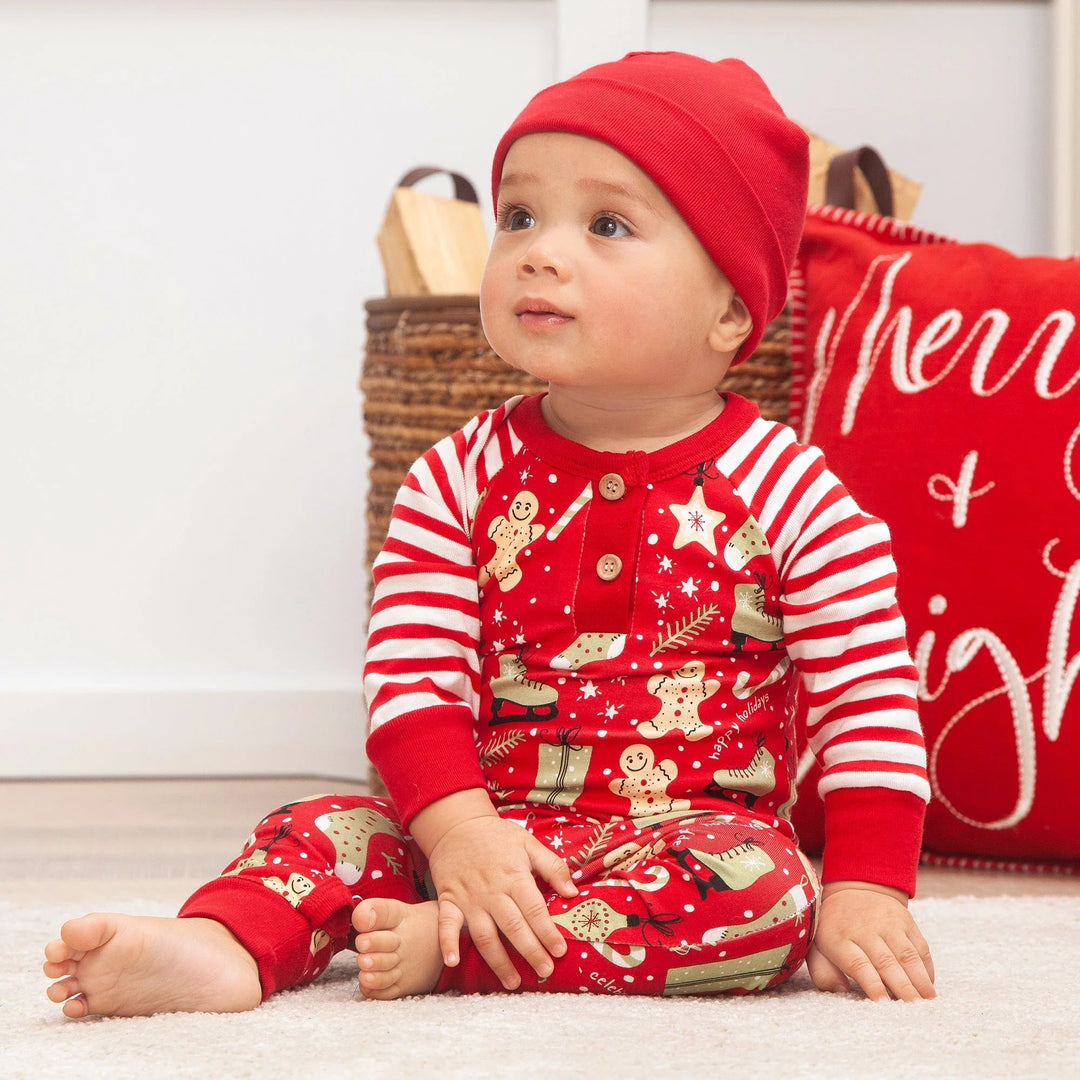 All Things Christmas Onesie with Stripes