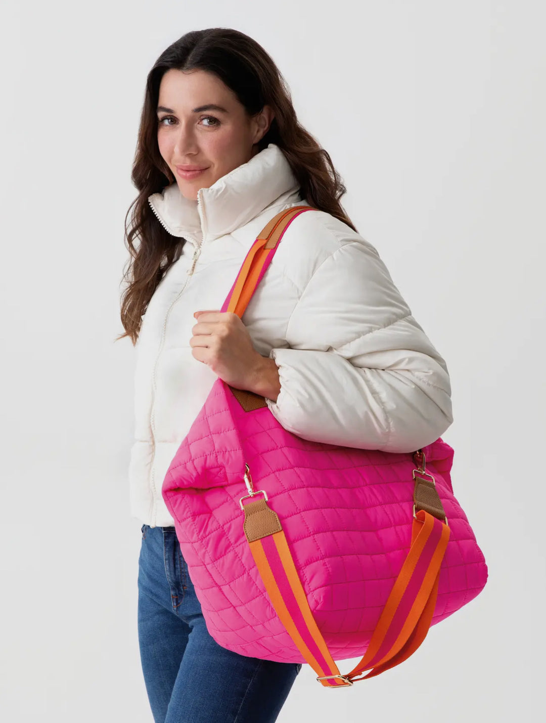 Ezra Tote in Magenta