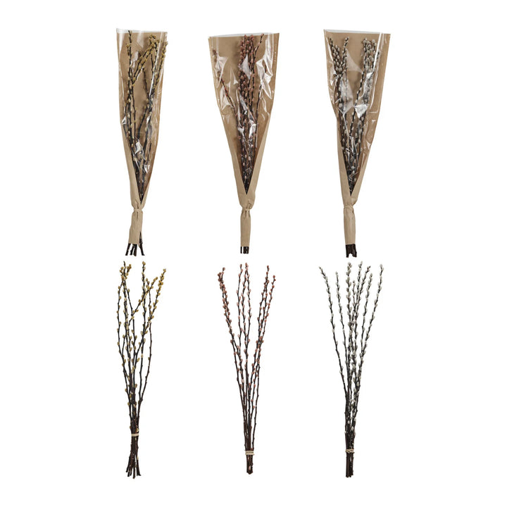 Dried Natural Pussy Willow Bunch