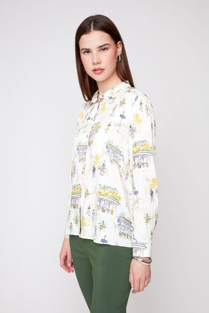 Café Stroll Button-Down