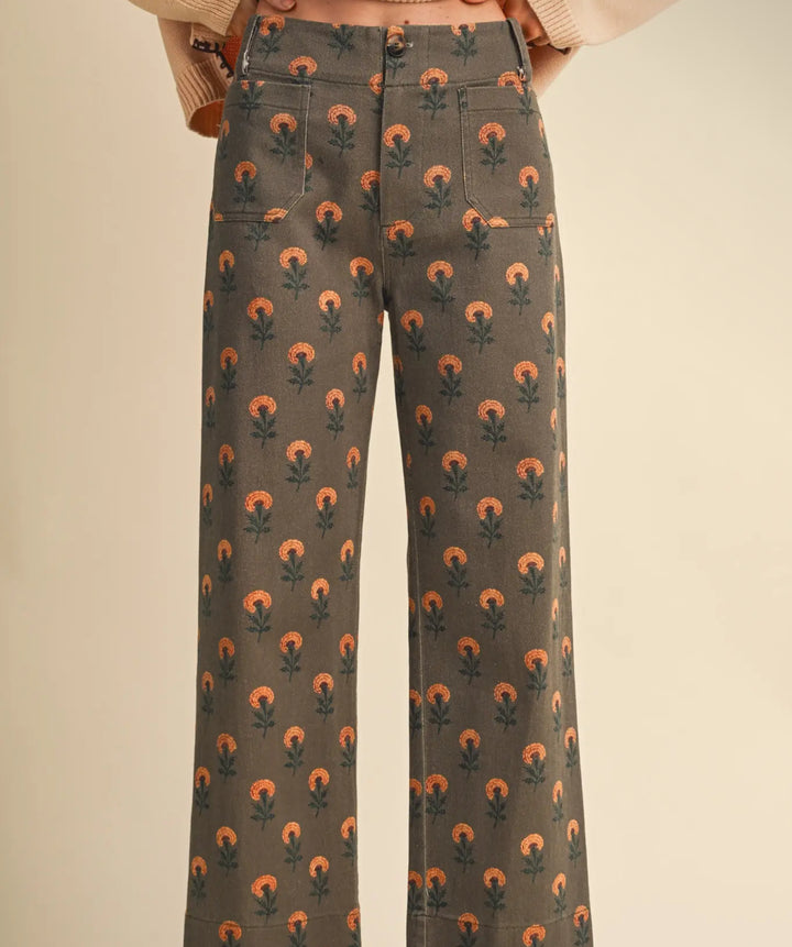 Harvest Bloom Wide Leg Pants
