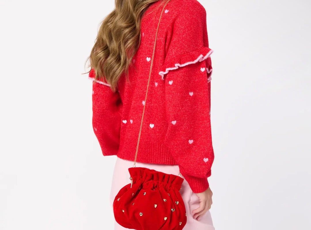 Sweetheart Ruffle Sweater